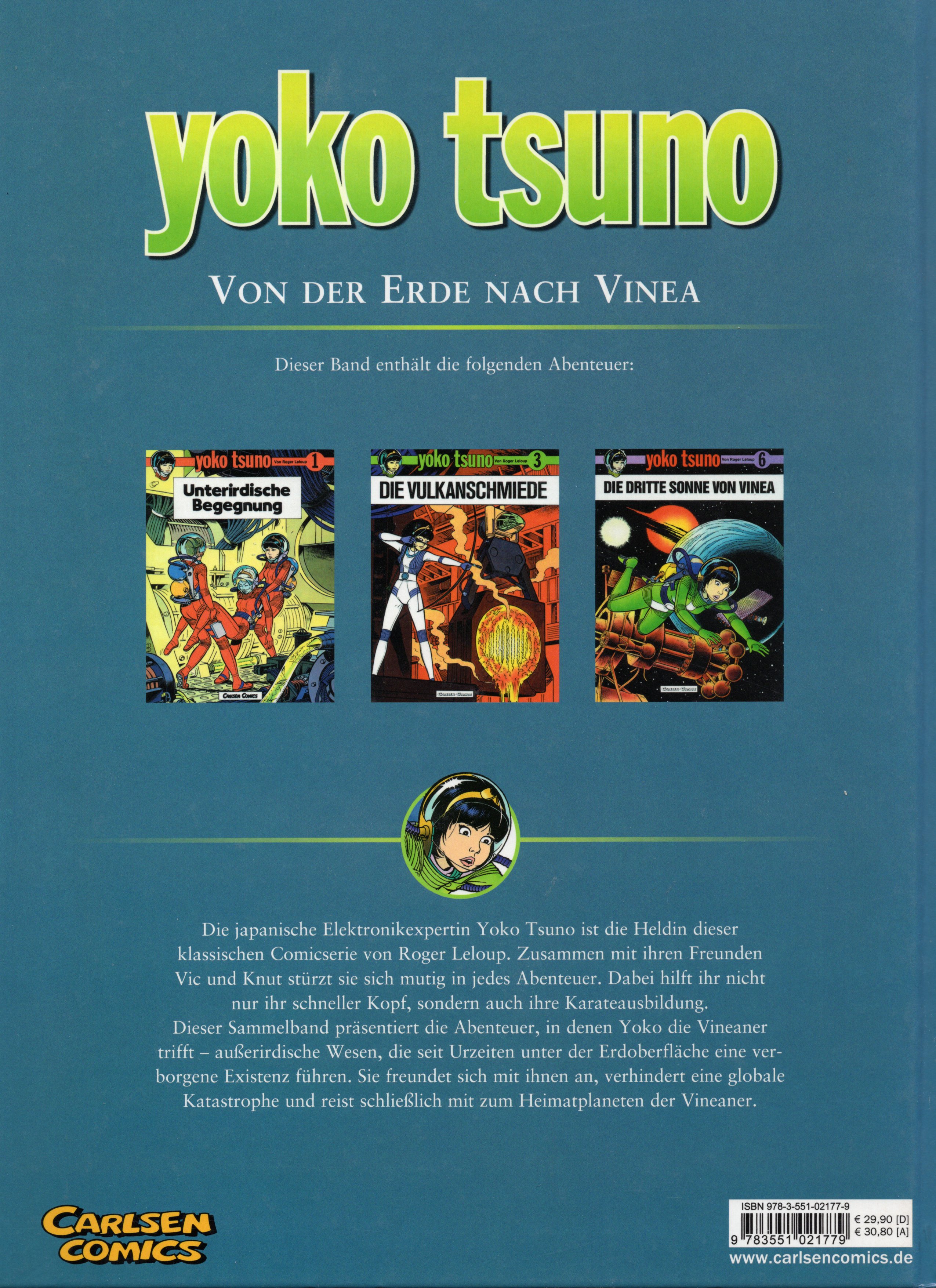 Yoko Tsuno   Sammelband 02   Von der Erde nach Vinea   Back