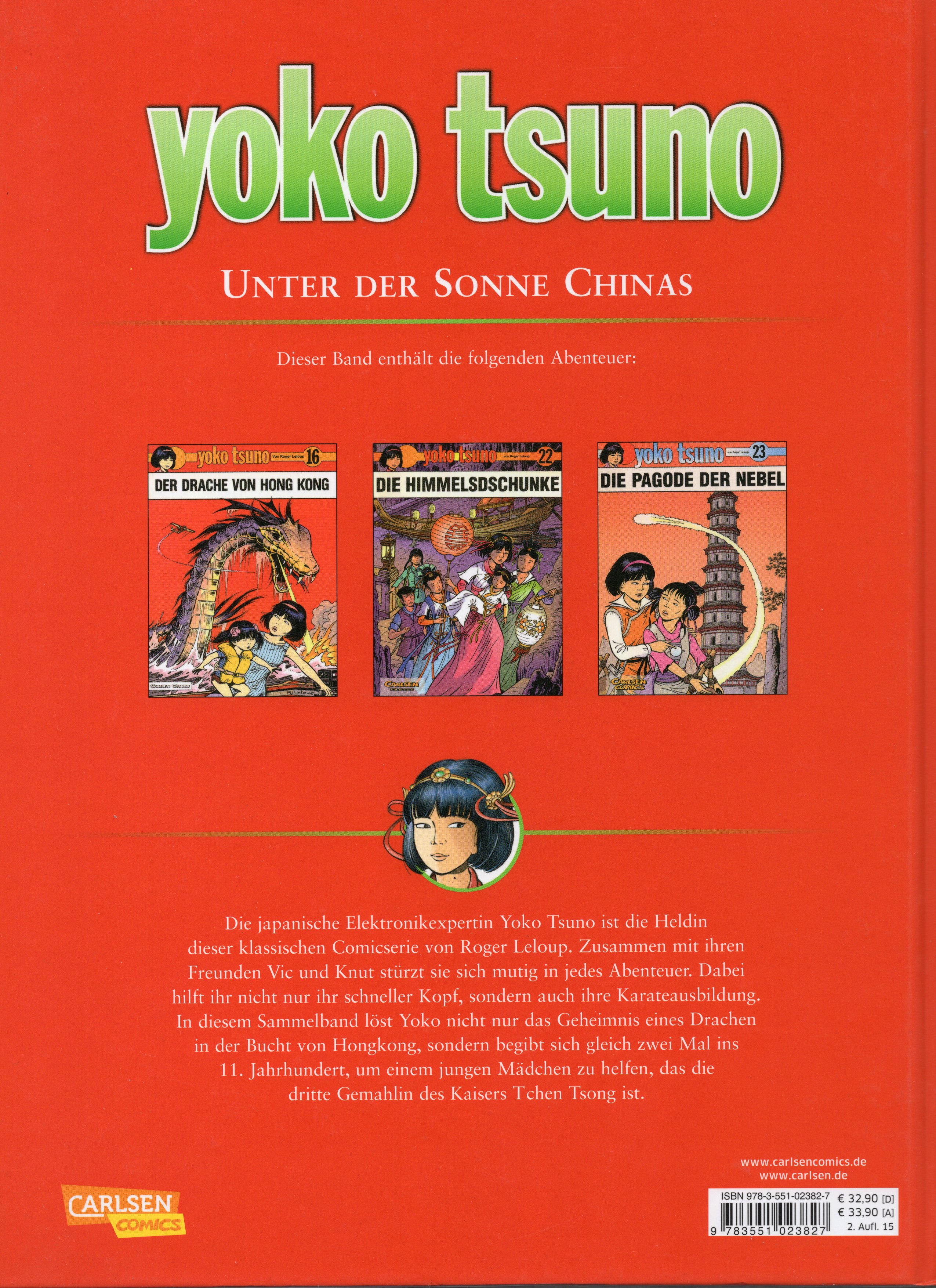 Yoko Tsuno   Sammelband 01   Die Deutschen Abenteuer   Back