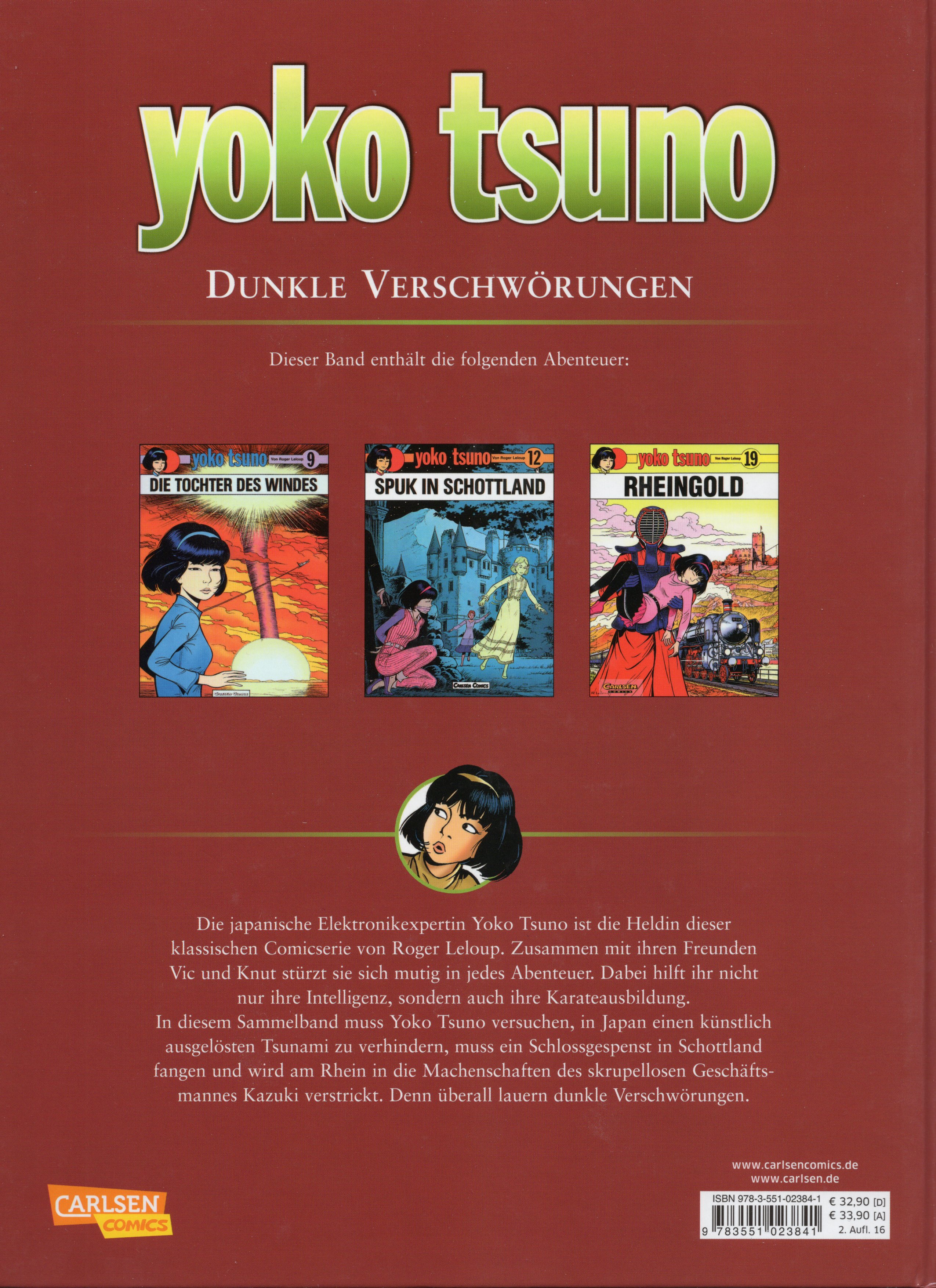 Yoko Tsuno   Sammelband 01   Die Deutschen Abenteuer   Back